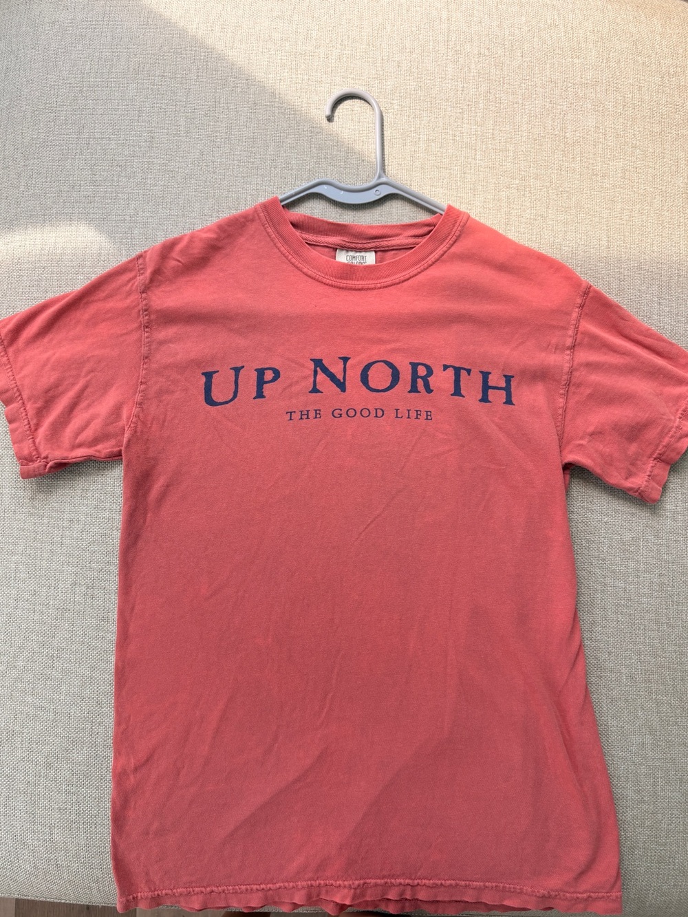 Up North Short Sleeve Tee in Coral Red - The Good Life